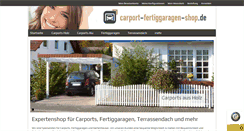 Desktop Screenshot of carport-fertiggaragen-shop.de